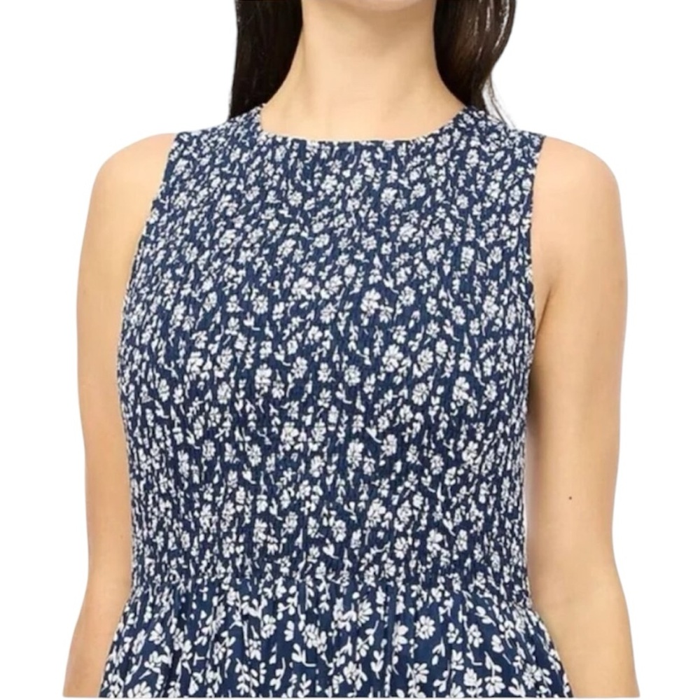 *NWOT* J. Crew Printed Smocked Tiered Midi/Maxi Dress - Picture 4 of 16